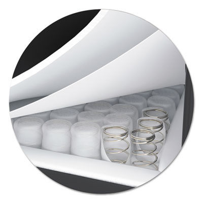 Hvl402 Series Executive High-Back Chair, Supports Up To 250 Lb, 17" To 21" Seat Height, Black Seat/Back, Iron Gray Base