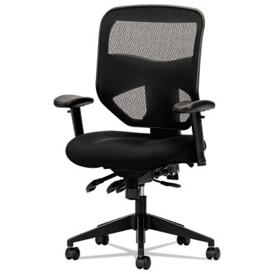 Vl532 Mesh High-Back Task Chair, Supports Up To 250 Lb, 17" To 20.5" Seat Height, Black