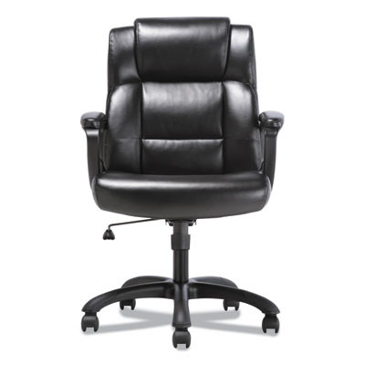Mid-Back Executive Chair, Supports Up To 225 Lb, 19" To 23" Seat Height, Black