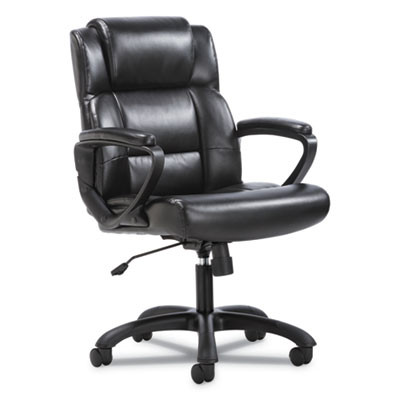 Mid-Back Executive Chair, Supports Up To 225 Lb, 19" To 23" Seat Height, Black