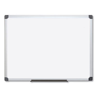 Value Lacquered Steel Magnetic Dry Erase Board, 96" x 48", White Surface, Satin Aluminum Frame
