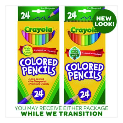 Long-Length Colored Pencil Set, 3.3 Mm, 2B, Assorted Lead And Barrel Colors, 24/Pack