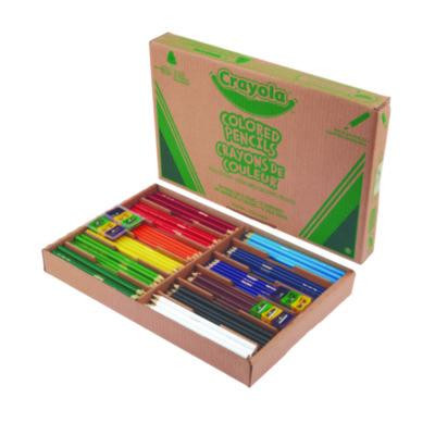 Color Pencil Classpack Set With (240) Pencils And (12) Pencil Sharpeners, Assorted Lead And Barrel Colors, 240/Pack