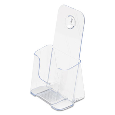 Docuholder For Countertop/Wall-Mount, Leaflet Size, 4.25w X 3.25d X 7.75h, Clear