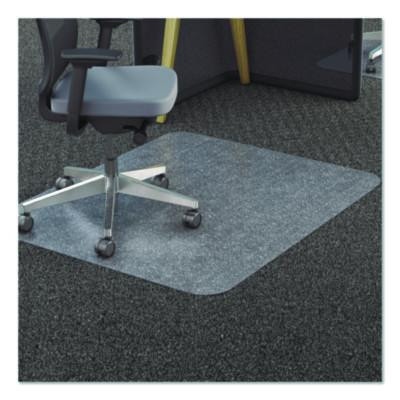 Clear All Day Use Chair Mat For Flat To Extra-High/Plush Pile Carpeted Floors, Rectangular, Straight Edges, 46" x 60", Clear