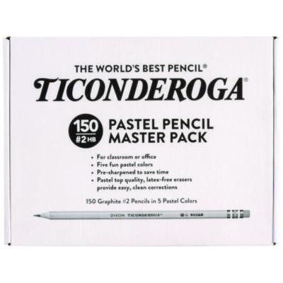 Pre-Sharpened Pencil, 2.2 Mm, Hb (#2), Black Lead, Pastel Assorted Barrel Colors, 150/Pack