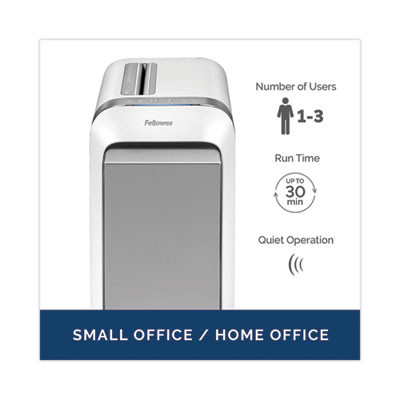 Powershred Lx220 Micro-Cut Shredder, 20 Manual Sheet Capacity, White