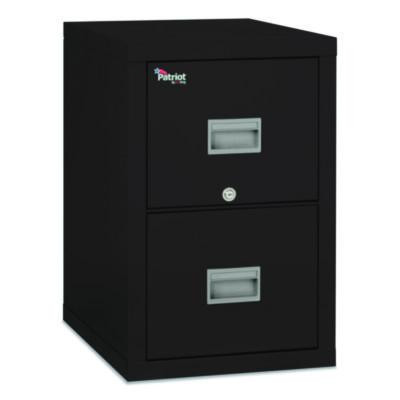 Patriot By Fireking Insulated Fire File, 1-Hour Fire Protection, 2 Legal/Letter File Drawers, Black, 17.75" X 25" X 27.75"