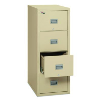 Patriot By Fireking Insulated Fire File, 1-Hour Fire Protection, 4 Legal/Letter File Drawers, Parchment, 17.75 X 25 X 52.75