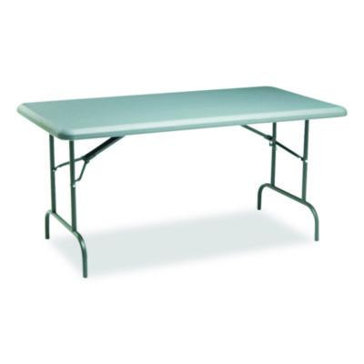 Indestructable Industrial Folding Table, Rectangular, 60" x 30" x 29", Charcoal