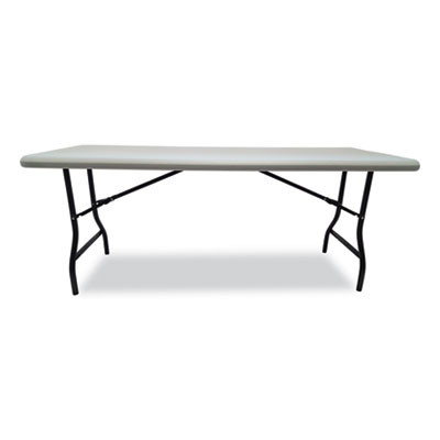 Indestructable Industrial Folding Table, Rectangular, 72" x 30" x 29", Platinum