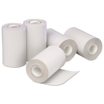 Direct Thermal Printing Paper Rolls, 0.5" Core, 2.25" X 55 Ft, White, 50/Carton