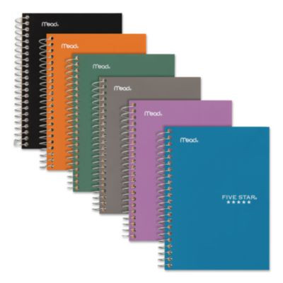 Wirebound Notebook, 1-Subject, Medium/College Rule, Randomly Assorted Cover Color, (80) 7 x 5.5 Sheets