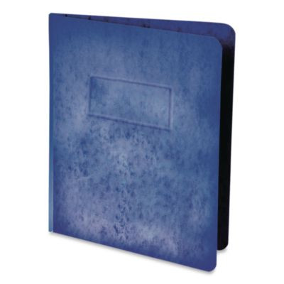 Heavyweight Pressguard And Pressboard Report Cover W/ Reinforced Side Hinge, 2-Prong Fastener, 3" Cap, 8.5 X 11, Dark Blue