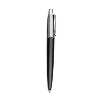 Jotter Bond Street Ballpoint Pen, Retractable, Medium 1 Mm, Blue Ink, Black/Chrome Barrel