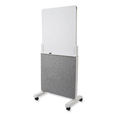 Agile Glass Dry-Erase Easel, 25.5" x 60.5", White Surface
