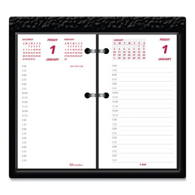 Daily Calendar Pad Refill, 6 x 3.5, White/Burgundy/Gray Sheets, 12-Month (Jan To Dec): 2026