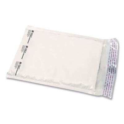 Jiffylite Self-Seal Bubble Mailer, #2, Barrier Bubble Air Cell Cushion, Self-Adhesive Closure, 8.5 x 12, White, 100/Carton