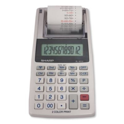El-1611V Printing Calculator, Black/Red Print, 2 Lines/Sec