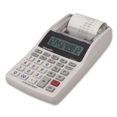 El-1611V Printing Calculator, Black/Red Print, 2 Lines/Sec