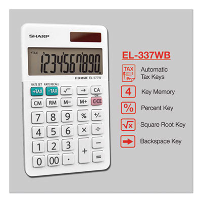 El-377Wb Large Pocket Calculator, 10-Digit Lcd
