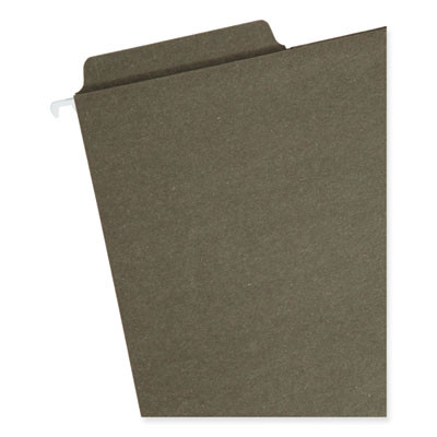 Fastab Hanging Folders, Letter Size, 1/3-Cut Tabs, Standard Green, 20/Box