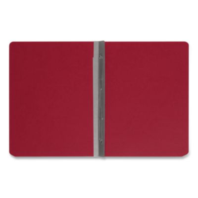 Prong Fastener Premium Pressboard Report Cover, Two-Piece Prong Fastener, 3" Capacity, 8.5 X 11, Bright Red/Bright Red
