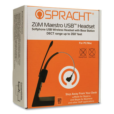 Zum Maestro Usb Monaural Over The Head Headset, Black