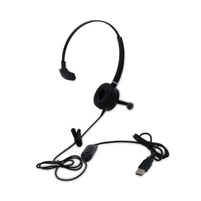 Hs-Wd-Usb-1 Monaural Over The Head Headset, Black