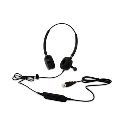 Hs-Wd-Usb-2 Binaural Over The Head Headset, Black