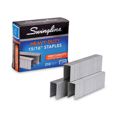 S.f. 13 Heavy-Duty Staples, 0.94" Leg, 0.5" Crown, Steel, 1,000/Box