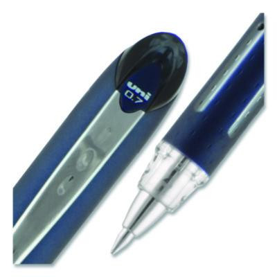 Jetstream Hybrid Gel Pen, Stick, Fine 0.7 Mm, Black Ink, Black/Silver Barrel