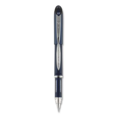 Jetstream Hybrid Gel Pen, Stick, Fine 0.7 Mm, Black Ink, Black/Silver Barrel