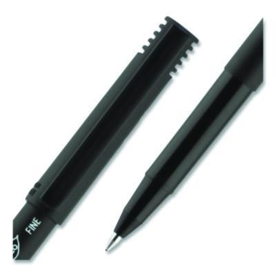 Onyx Rollerball Pen, Stick, Fine 0.7 Mm, Black Ink, Black Barrel, Dozen