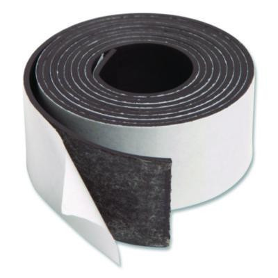 Magnetic Adhesive Tape Roll, 1" x 4 Ft, Black