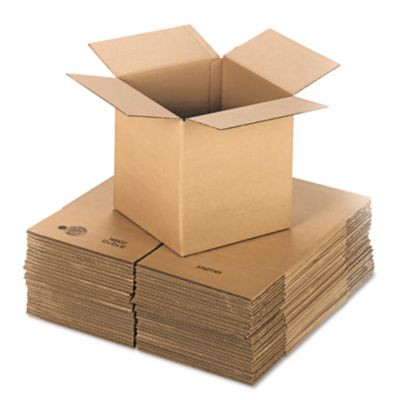 Cubed Fixed-Depth Corrugated Shipping Boxes, Regular Slotted Container, X-Large, 12" x 12" x 12", Brown Kraft, 25/Bundle