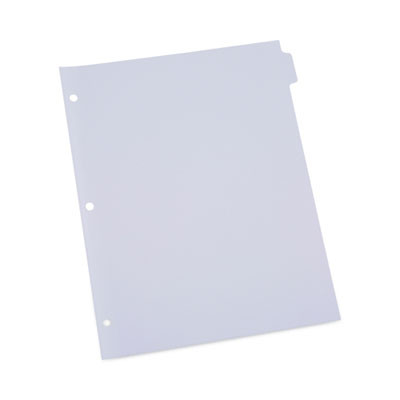 Self-Tab Index Dividers, 8-Tab, 11 X 8.5, White, 24 Sets