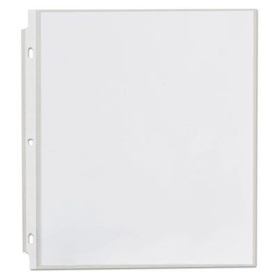 Standard Sheet Protectors, Medium-Duty, Side: 3-Hole Punched, Top Load 8.5 x 11 Insert, Nonglare Clear Front, 50/Pack
