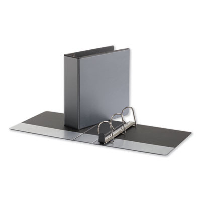 Deluxe Easy-To-Open D-Ring View Binder, 3 Rings, 3" Capacity, 11 X 8.5, Black