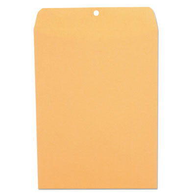 Kraft Clasp Envelope, #90, Square Flap, Clasp/Gummed Closure, 9 X 12, Brown Kraft, 100/Box