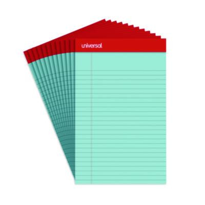 Colored Perforated Ruled Writing Pads, Narrow Rule, (50) Blue 5 x 8 Sheets, Dozen