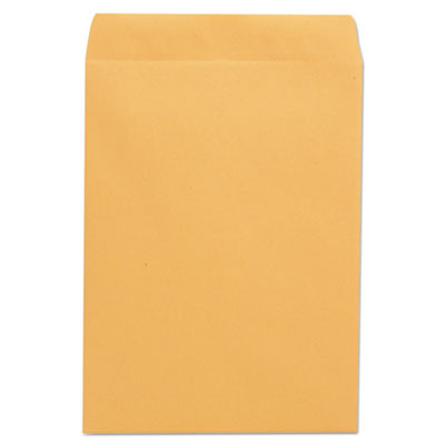 Catalog Envelope, 24 Lb Bond Weight Paper, #10 1/2, Square Flap, Gummed Closure, 9 x 12, Brown Kraft, 250/Box