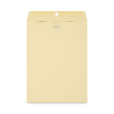 Kraft Clasp Envelope, #10 1/2, Square Flap, Clasp/Gummed Closure, 9 X 12, Brown Kraft, 100/Box