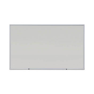 Deluxe Melamine Dry Erase Board, 60" x 36", White Surface, Anodized Aluminum Frame