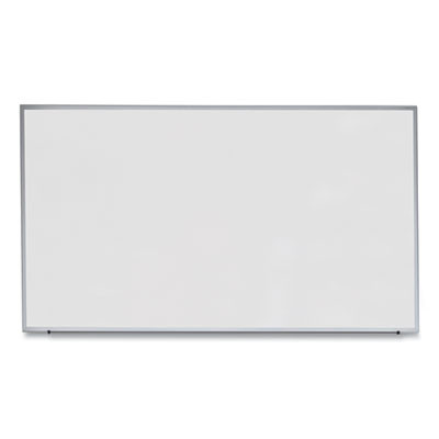Deluxe Melamine Dry Erase Board, 72" x 48", White Surface, Anodized Aluminum Frame