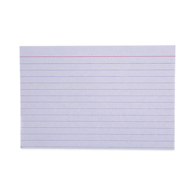 Ruled Index Cards, 4 X 6, White, 100/Pack