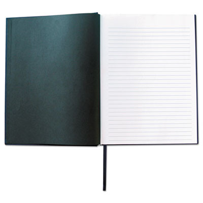 Casebound Hardcover Notebook, 1-Subject, Wide/Legal Rule, Dark Blue Cover, (150) 10.25 x 7.63 Sheets