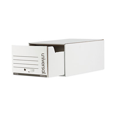 Heavy-Duty Storage Drawers, Legal Files, 17.25" X 25.5" X 11.5", White, 6/Carton