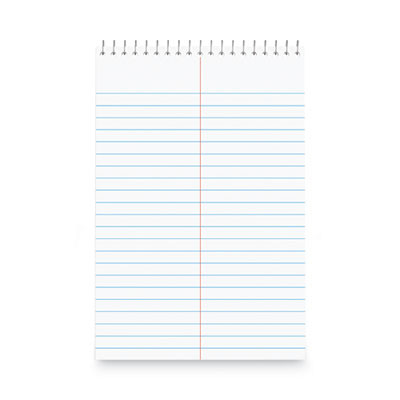 Steno Pads, Red Cover, Gregg Rule, (80) White 6 x 9 Sheets, 6/Pack