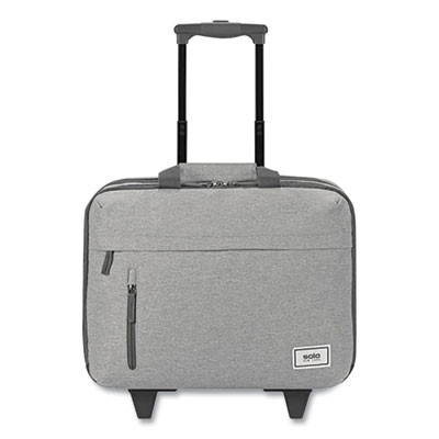 Re:Start Underseat Rolling Case, 15.6", 16 x 6 x 14, Light Gray